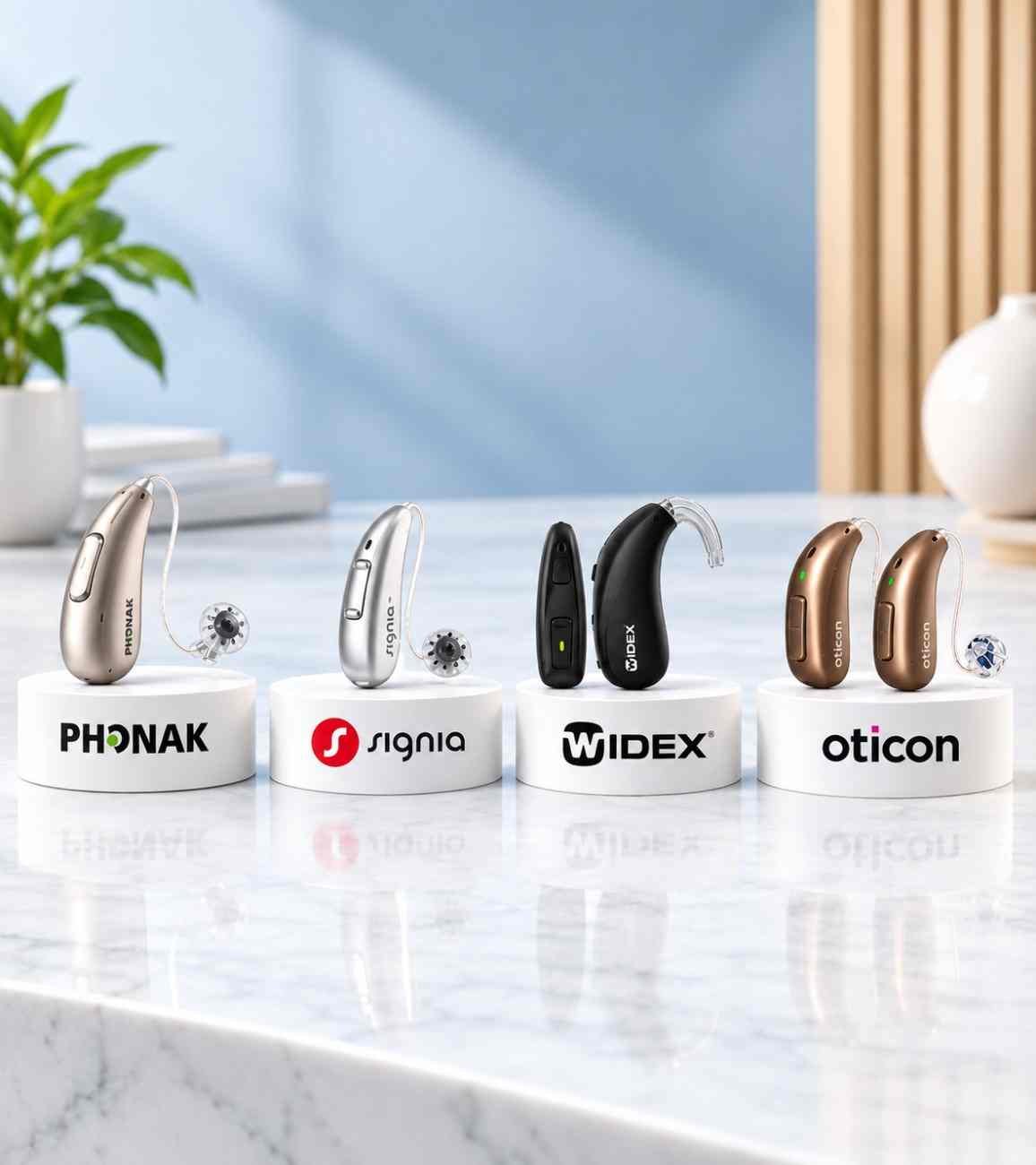 Modern digital hearing aid consultation at Hearing Plus